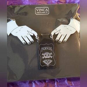 Wednesday Adam's Poison Vinca Necklace